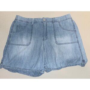 Gloria Vanderbilt Jean Shorts Women 14 38X7 Cotton Pockets High Rise